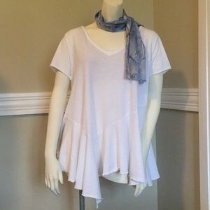 NWOT Eri & Ali Peplum hem t-shirt